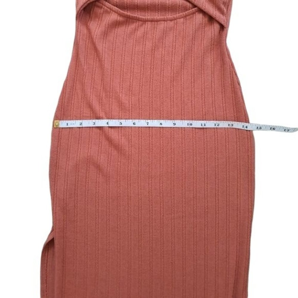 Endless Blue Orange Cut Out Midi Dress - Picture 5 of 8